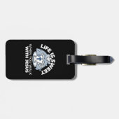 Étiquette À Bagage Art Vivant Fidèle - Teacup avec Croix et Dove (Dos horizontal)