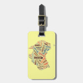 Étiquette À Bagage Art Word Australie (Devant Vertical)