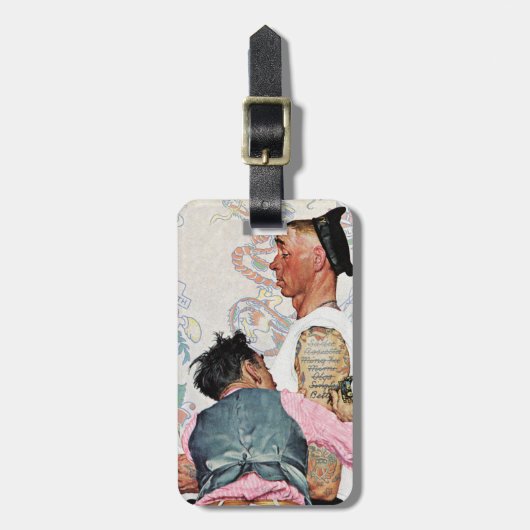 Étiquette À Bagage Artiste de tatouage (Devant Vertical)