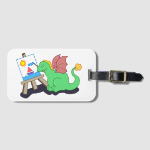 Étiquette À Bagage Artiste Dragon