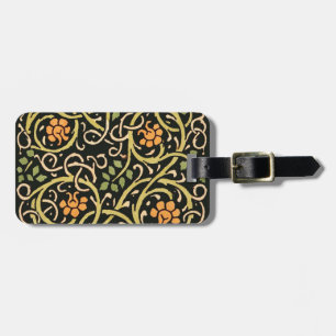 Étiquette À Bagage Arts et artisanat vintage motif floral Roycroft