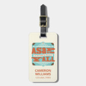 Étiquette À Bagage ASAP | Aussi Au Sud Que Possible Y'ALL (Devant Vertical)