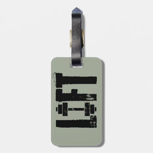 ÉTIQUETTE À BAGAGE ASCENSEUR (Dos Vertical)