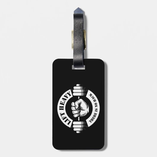 Étiquette À Bagage Ascenseur Lourd Il N'Y A Pas De Hack (Dos Vertical)