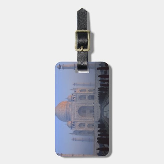 Étiquette À Bagage Asie; Inde; Agra. Taj Mahal. (Devant Vertical)