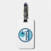 Étiquette À Bagage Assateague Island Palm Tree Birds (Dos Vertical)