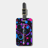 ÉTIQUETTE À BAGAGE ASSEZ DANS LA COLLECTION DE À PETITS POIS (Devant Vertical)