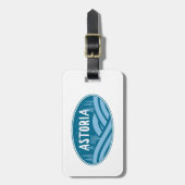 Étiquette À Bagage Astoria Oregon Extérieur (Devant Vertical)