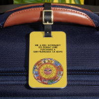 Astrologie Vintage, Roue du Zodiaque Céleste Antiq