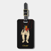 Étiquette À Bagage Astronaut in Space (Devant Vertical)