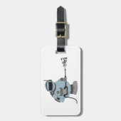 Étiquette À Bagage Astronaute Sci-Fi des étoiles de l'astronaute spat (Devant Vertical)