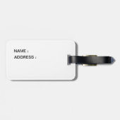 Étiquette À Bagage Athlète de basket-ball (Dos horizontal)