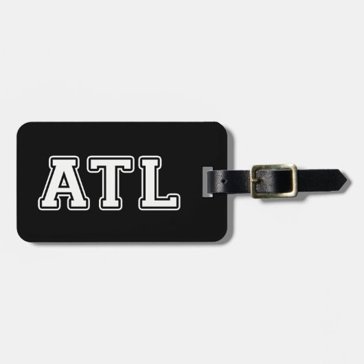 Étiquette À Bagage Atlanta Géorgie (Devant horizontal)