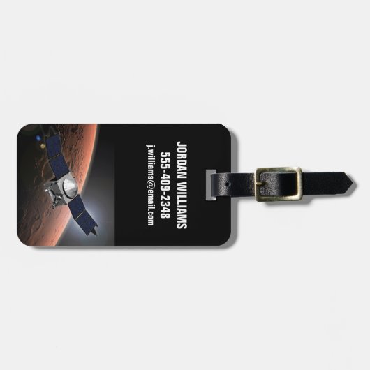 Étiquette À Bagage Atmosphère Mars Et Mission D'Évolution Volatile. (Devant horizontal)
