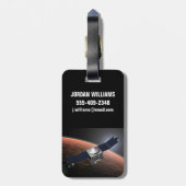 Étiquette À Bagage Atmosphère Mars Et Mission D'Évolution Volatile. (Dos Vertical)