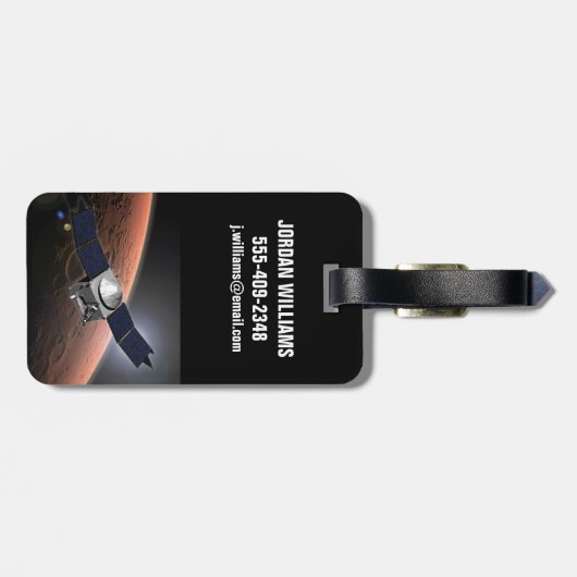 Étiquette À Bagage Atmosphère Mars Et Mission D'Évolution Volatile. (Dos horizontal)