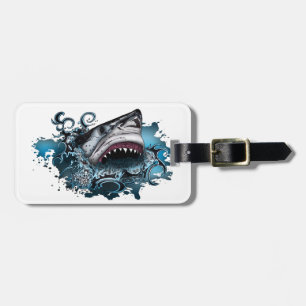 Étiquette À Bagage Attaque de requins