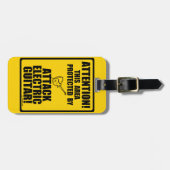 Étiquette À Bagage Attaquer la guitare électrique (Devant horizontal)