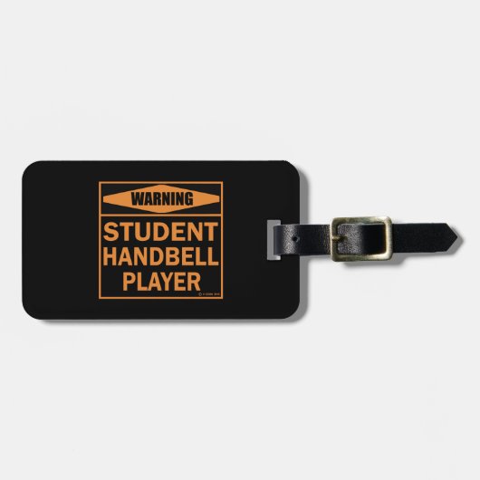 Étiquette À Bagage Attention! Joueur à la sonnette de l'élève ! Étiqu (Devant horizontal)