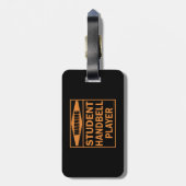 Étiquette À Bagage Attention! Joueur à la sonnette de l'élève ! Étiqu (Dos Vertical)