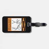 Étiquette À Bagage Attention! Lecteur basse Temperamental (Dos horizontal)