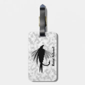 Étiquette À Bagage Attrait de pêche de mouche à personnaliser (Dos Vertical)