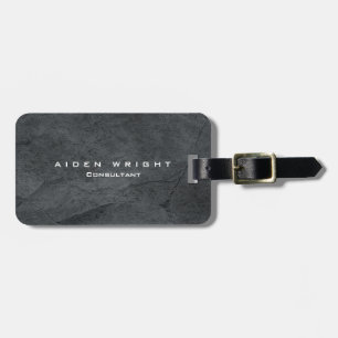 Étiquette À Bagage Attrayant Gris Design Moderne Minimaliste