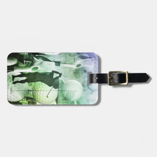 Étiquette À Bagage Au fond ! Le golf de Mens (Devant horizontal)