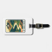 Étiquette À Bagage Au Sable Rivière Michigan Couleurs (Devant horizontal)