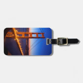 Étiquette À Bagage Aube au-dessus de pont de San Francisco et de (Devant horizontal)