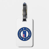 Étiquette À Bagage Auckland Nouvelle-Zélande (Dos Vertical)