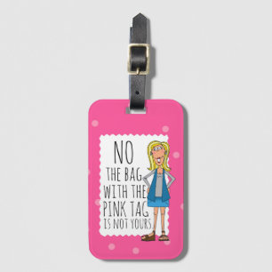 Étiquette À Bagage Aucun le sac avec l'étiquette rose n'est pas à