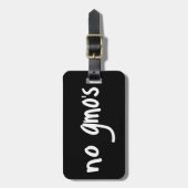 Étiquette À Bagage Aucun OGM pour un environnement alimentaire sain N (Devant Vertical)