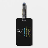 Étiquette À Bagage Aucune étiquette de bagage de Croisière-Amant de (Dos Vertical)