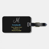 Étiquette À Bagage Aucune étiquette de bagage de Croisière-Amant de (Dos horizontal)