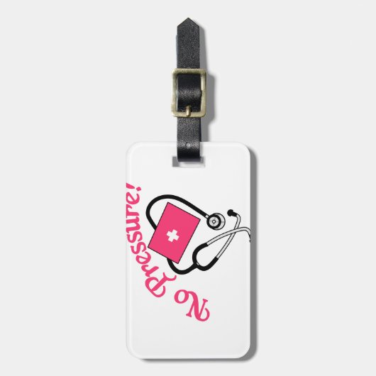 Étiquette À Bagage Aucune pression ! (Devant Vertical)