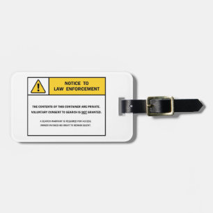 Étiquette À Bagage "Aucune recherche étiquette de bagage sans