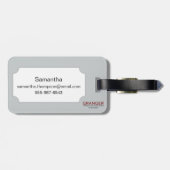 Étiquette À Bagage Audubon : Fauvette (Dos horizontal)