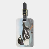 Étiquette À Bagage Audubon : Le Goldeneye de la brouette (Devant Vertical)