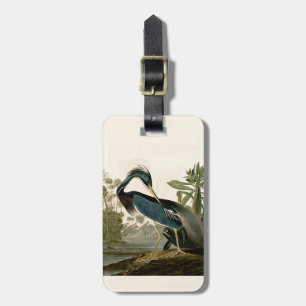 Étiquette À Bagage Audubon Louisiana Heron Birds America Art