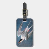 Étiquette À Bagage Audubon : Sterne rose (Devant Vertical)