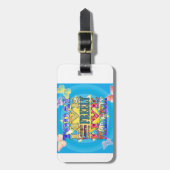 Étiquette À Bagage Aujourd'hui vivant, aimez, riez… (Devant Vertical)