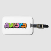 Étiquette À Bagage Aurora (Devant Horizontal)
