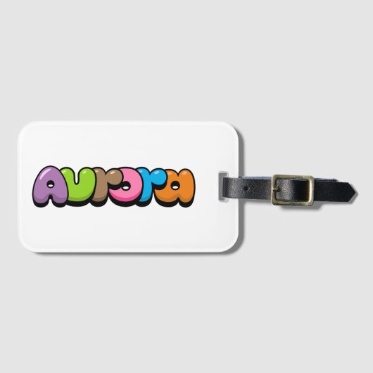 Étiquette À Bagage Aurora (Devant Horizontal)
