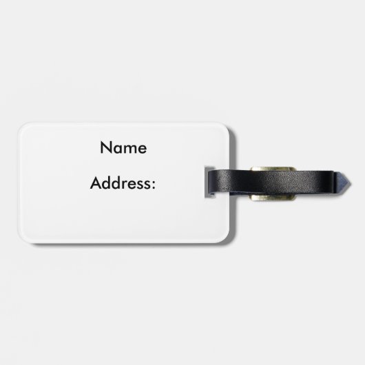 Étiquette À Bagage Aurora en aval (Dos horizontal)