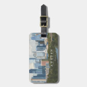 Étiquette À Bagage Austin Skyline (Devant Vertical)