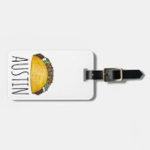 Étiquette À Bagage Austin TX Texas Taco Tex Mex Mexican Food (Devant horizontal)