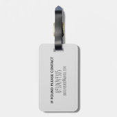 Étiquette À Bagage Australie Cute Kangaroo Doodle et nom Enfants (Dos Vertical)