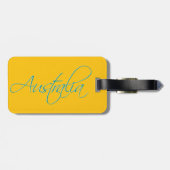 Étiquette À Bagage Australie : étiquette de bagage de voyage (Dos horizontal)