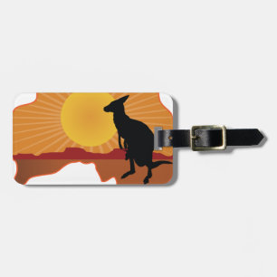 Étiquette À Bagage Australie Kangaroo